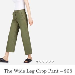Everlane Wide Leg Crop Pant- Surplus